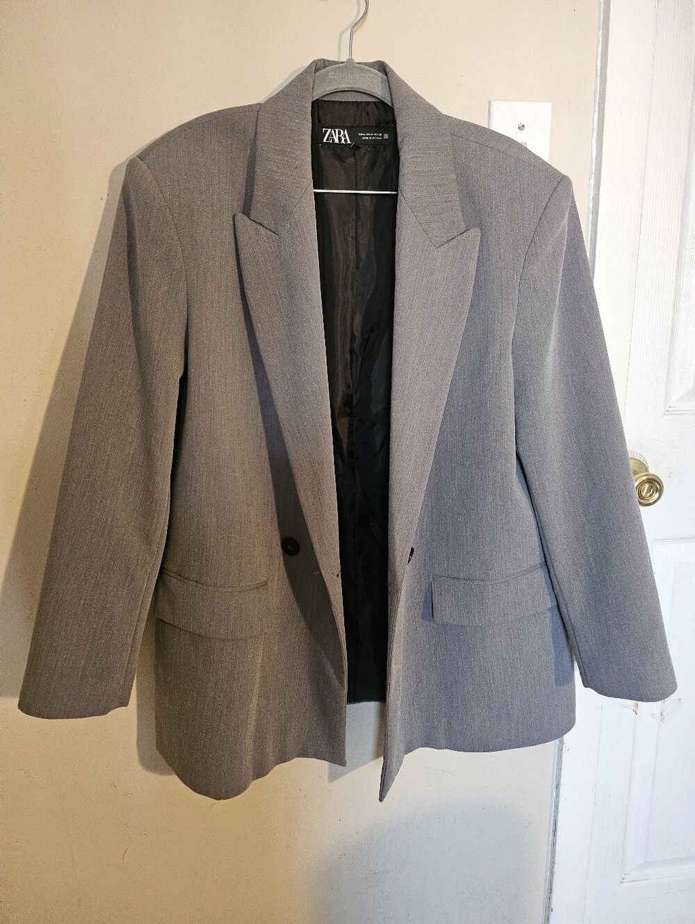 Zara double-breasted button closure Blazer Medium Oversized